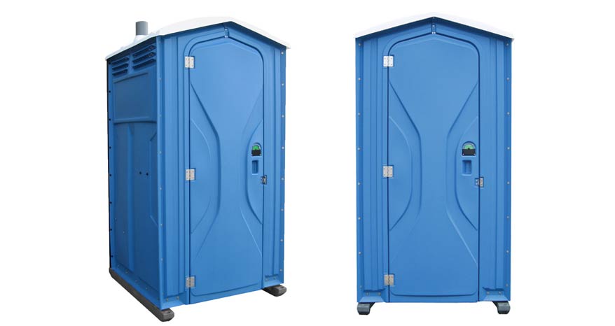 Long-term porta potty units on site in Centralia, Washington